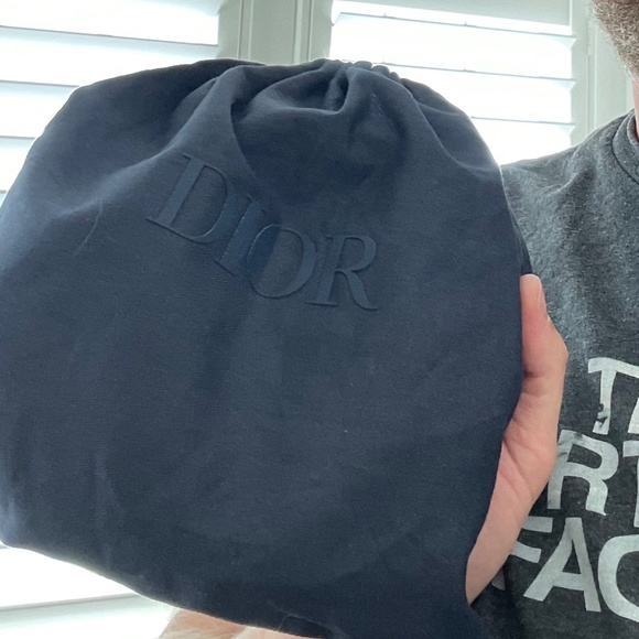 DIOR Black CD Diamond Canvas and Calfskin, 36 in - Picture 3 of 3